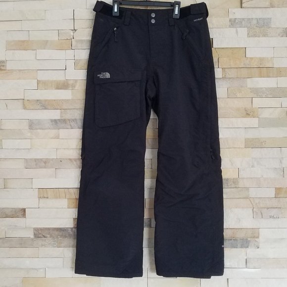 North Face Snow Pants Womens Small Black Snowboard Ski Insualted Waterproof Suit